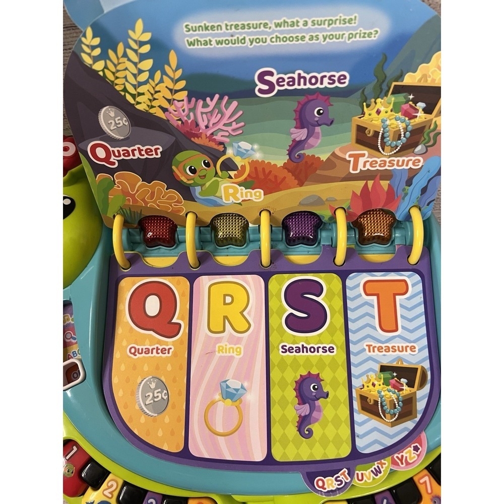 VTech Touch and Teach Sea Turtle Interactive Learning Book Tested And Works - Picture 7 of 14